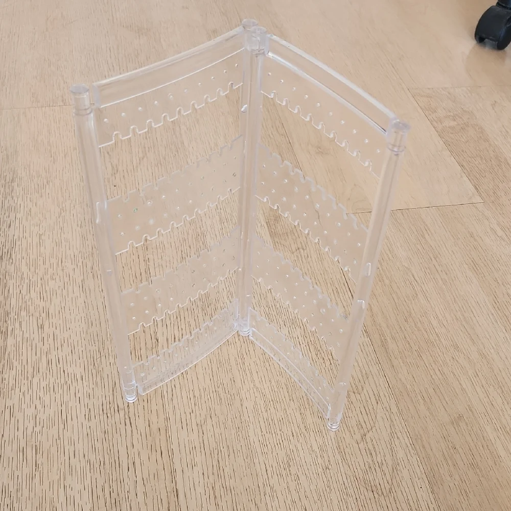 Clear Acrylic Jewlery Stand Holder Earring Stand Vanity Decor